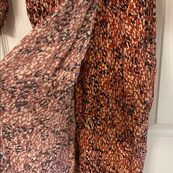 Anthropologie Leopard Print Twofer Wrap Midi Dress - size XS - Picture 11 of 11